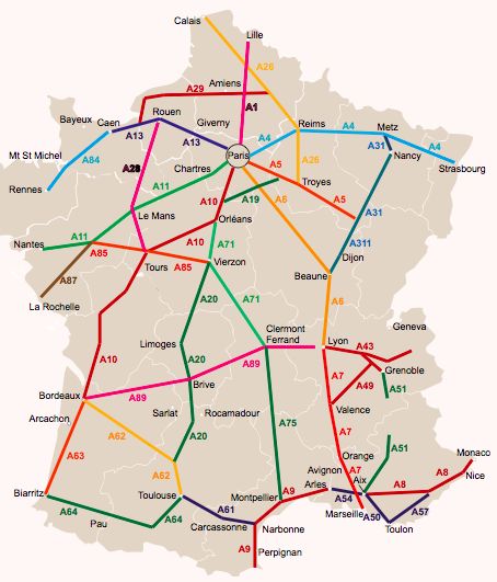 The Ultimate Guide to Driving in France | France Just For You Driving In France, Map Of France Printable, French Road Signs, France Road Trip Map, Wimbledon House, French Trip, French Riviera Map, Highway Map, France Wine Region Map