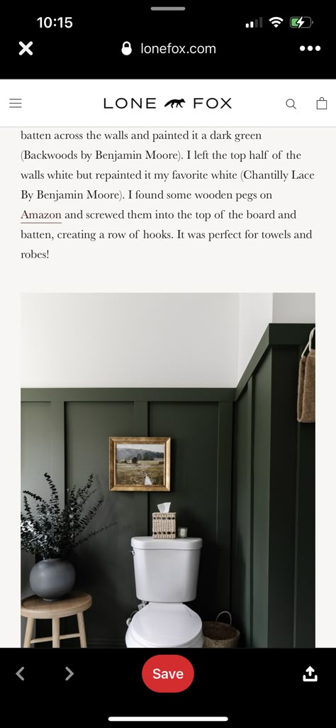 Powder Room Pedestal Sink, Black Powder Room, Green Entryway, Bathroom Wainscoting, Kids Bathroom Makeover, Dark Green Bathrooms, Wainscoting Bathroom, Door Paint Colors, Favorite Paint Colors