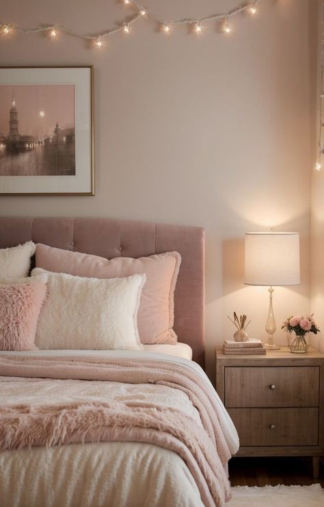 Bedroom aesthetic
Home Bedroom Refresh 
Home Bedroom Refresh Ideas
Bedroom aesthetic Decor
Bedroom Decor Ideas
#room_ideas
#room_decor
#room_decor_ideas
#room_ideas_aesthetic
#room_decor_bedroom
#room_inspiration_bedroom
#room_makeover_bedroom
#room_posters
#roomtery
#room_ideas_bedroom
#room_aesthetic
#bed_room_ideas
#bedroom
#bed_room_decor
#bed_room_ideas_for_small_rooms
#bed_design
#bed_room_design Bedroom Statement Light, Cream Pink Brown Bedroom, Pink Bed Wall Color, Bedroom Inspo Romantic, Pink Tan And White Bedroom, Pink And Cream Bedding, Pink Accents In Bedroom, Vintage Rose Bedroom Ideas, Dusty Pink And Beige Bedroom