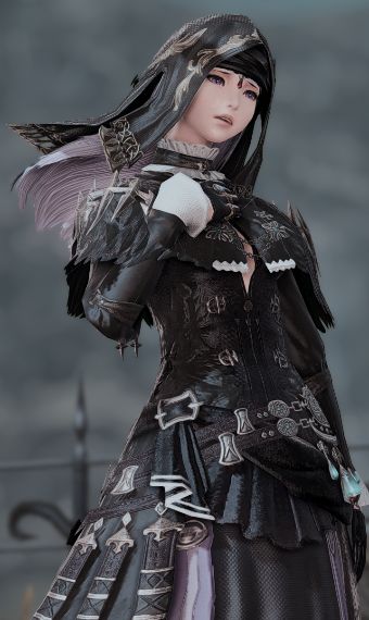 The Weeping Nun - Spooktober | Eorzea Collection Fantasy Nun, Ffxiv Black Mage, Dark Priest, Ffxiv Outfits, Ff14 Glamour, Black Mage, Battle Suit, Eorzea Collection, Female Knight