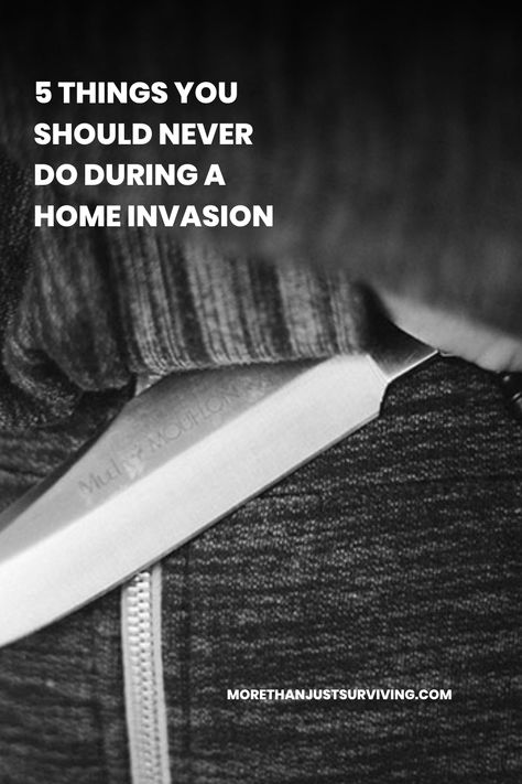 Home security is serious business. Every day we see new articles circulated, tips, tricks, and the latest security hardware that can give you an edge against would-be home invaders. Seldom, however, do I see the mindset – ways you should be thinking about home invasion and how you should behave if i… Home Security Ideas, Home Invasion, Shtf Preparedness, Home Security Tips, Diy Home Security, Personal Security, Survival Prepping, Survival Tips, Emergency Preparedness