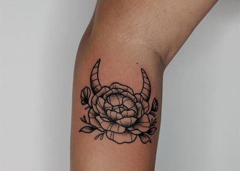 50+ Taurus Tattoo Designs And Ideas For Women (With Meanings) Taurus Tattoo Designs, Palm Size Tattoos, Taurus Bull Tattoos, Traditional Tattoo Woman, Bull Skull Tattoos, Taurus Tattoo, Best Tattoo Ever, Ankle Tattoos For Women, Hand Tattoos For Girls