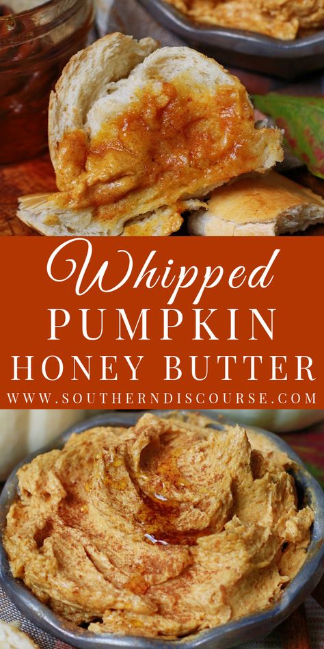 Whipped Cinnamon Pumpkin Honey Butter, Southern Discourse, Flavored Butter Recipes, Butter Recipes Homemade, Whipped Pumpkin, Amazing Meals, Honey Cinnamon, Cornbread Muffins, Fall Faves