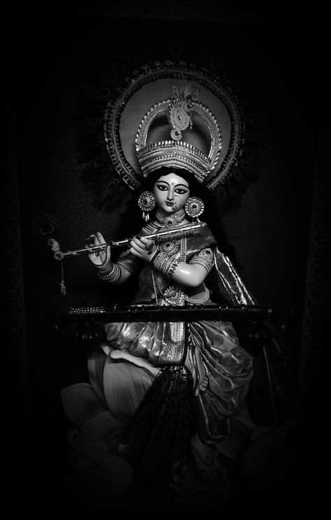 Godess Durga Wallpapers Hd, Saraswati Goddess Aesthetic, Maa Saraswati Aesthetic, Sorosoti Maa, Saraswati Mata Wallpaper, Saraswati Maa Hd Wallpaper, Saraswati Goddess Hd Wallpaper, Saraswati Mata Hd Wallpapers, Goddess Wallpaper Aesthetic