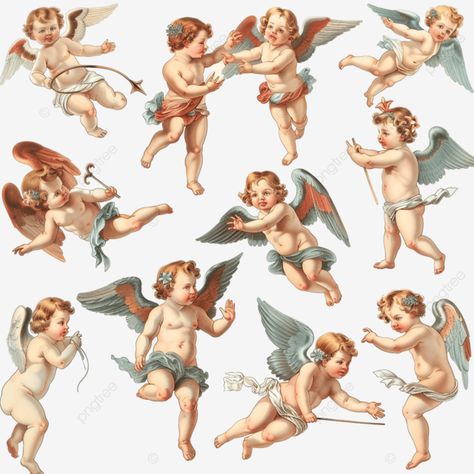 various flying angels little cupid Aaa Tattoo, Angels Flying, Cupid Valentine, Collage Creator, Baby Shoot, Heart Png, Transparent Image, Baby Art, Valentine Heart