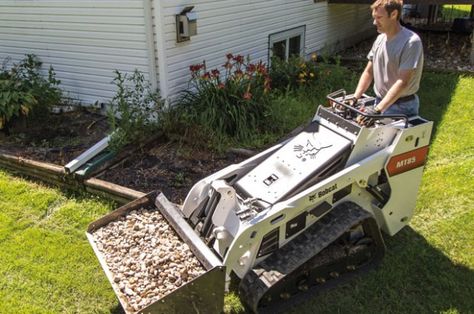 Bobcat’s New MT85 Mini Track Loader Increases ROC, Lift Height and Lots More Bobcat Attachments, Landscape Equipment, Bobcat Equipment, Skid Loader, Landscaping Equipment, Four Wheeling, Small Tractors, Bobcat Skid Steer, Atv Riding