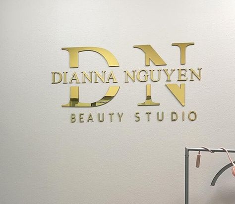 #businesssign #signs Beauty Salon Logo Design Ideas, At Sign, Lash Studio, Salon Logo Design, Salon Signs, Beauty Salon Logo, Beauty Clinic, Salon Interior Design, Skin Clinic