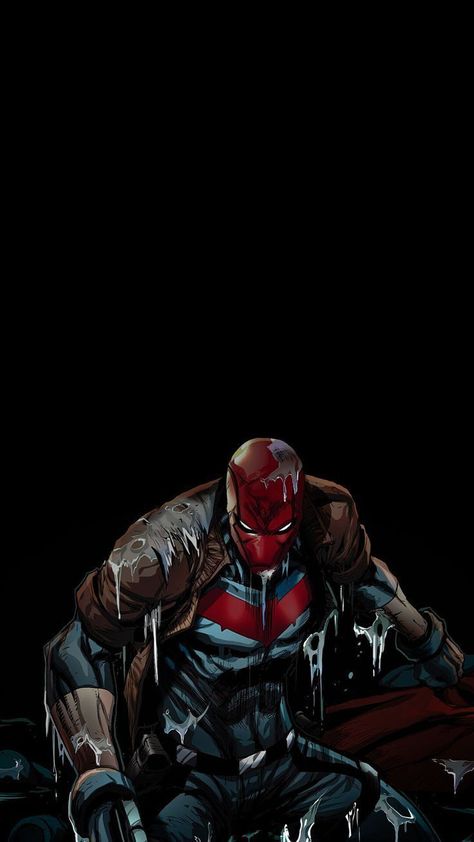 Red Hood Comic Wallpaper, The Red Hood Wallpaper, Red Hood Wallpaper Aesthetic, Red Hood Jason Todd Wallpaper, Jason Todd Background, Red Hood Comic Art, Red Hood Wallpaper Iphone, Red X Dc, Red Hood Aesthetic