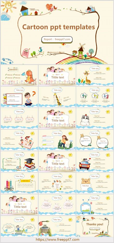 Cute Cartoon Education PowerPoint Templates_Google Slides theme Power Point Design Free, Best Canva Templates, Free Powerpoint Templates Download, School Powerpoint Templates, Cute Powerpoint Templates, Simple Powerpoint Templates, Ppt Themes, Free Powerpoint Presentations, Free Ppt Template