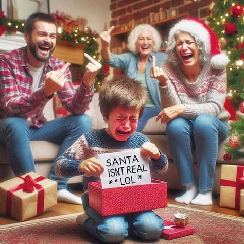 Savage Santa Surprise Time ? 🎅 🎅 😢 Winter Humor, Santa Pictures, Christmas Jokes, Bad Memes, Dark Memes, Christmas Family Photos, Wallpaper Iphone Christmas, Funny Picture Quotes, Holiday Humor