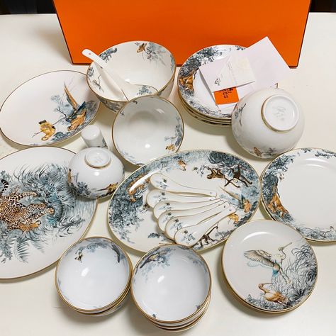 Hermes China Dinnerware, Hermes House Decor, Hermes Plates Tableware, Hermes Dishes, Hermes Dinnerware, Hermes Furniture, Hermes Tableware, Hermes China, Hermes Plates