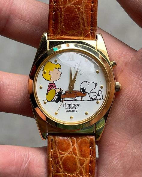 🥜 CHARLIE BROWN n SNOOPY ARMITRON MUSICAL WATCH • This collectible watch features an image of Schroeder playing the piano while Snoopy relaxes and listens. The melody playing is ‘Joyful, Joyful, We Adore Thee… • More details at Artizenstore.com ( Link in bio ) #vintagewatch #armitron #armitronwatch Snoopy Watch, Collectible Watch, Playing The Piano, The Melody, Charlie Brown And Snoopy, The Piano, Watch Collection, Vintage Watches, Charlie Brown