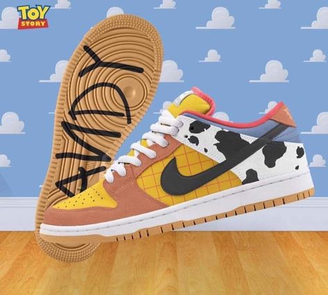 Toy Story Marvel Shoes, Replica Sneakers, Nike Yeezy, Painted Shoes Diy, Air Jordan Nike, Custom Sneakers Diy, Pretty Sneakers, Custom Painted Shoes, Custom Shoes Diy