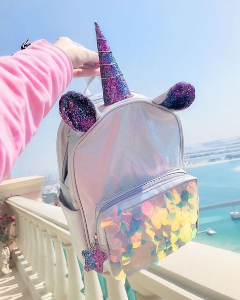 Unicorn Accessories, Unicorn Life, Unicorn Fashion, Cute Mini Backpacks, Unicorn Outfit, Unicorn Bag, Unicorn Backpack, Unicorns And Mermaids, Unicorn Crafts