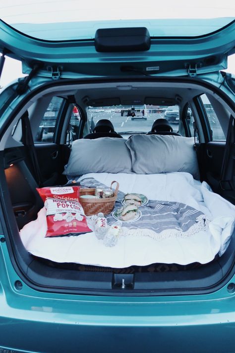 Drive in movie date night #carcampingdate Drive In Movie Date, Dream Dates, Movie Date, Romantic Surprise, Cute Date Ideas, Surprises For Her, Fun Sleepover Ideas, Dream Date, Drive In Movie