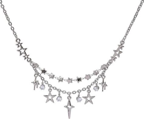 Amazon.com: OTEEGX Star Necklace Y2k For Women Alloy Pearl Heart Necklace Y2K Necklaces Men Cute Jewelry Y2k Accessories Grunge (style1): Clothing, Shoes & Jewelry Grunge Accessories, Y2k Necklace, Studio Photos, Collar Chain, Family Friend, Costume Jewelry Necklaces, Neck Chain, Necklace Fashion, Choker Collar