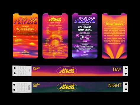 Music Festival Color Palette, Festival Logo Design Creative, Concert Tickets Design, Event Branding Design, Festival Visual Identity, Festival Brochure, Concert Branding, Webpage Design Layout, Music Branding