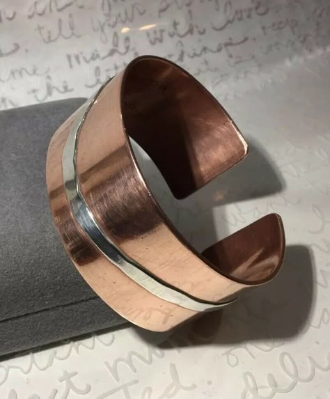 JOE TAFOYA San Ildefonso Handmade Copper Sterling 1” Cuff Bracelet 5.75” 45.8g | eBay Copper Jewelry Handmade Cuff Bracelets, Men Copper Bracelet Handmade, Silver And Copper Jewelry, Copper And Brass Jewelry, Handmade Metal Jewelry, Copper Jewelry Diy, Handmade Copper Bracelet, Copper Earrings Handmade, Handmade Copper Jewelry