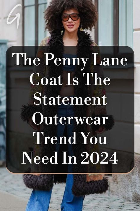 Fellow fashionistas, it's time to hit the vintage shops, as the iconic Penny Lane coat is back in style. #fashion #tips #longcoat #vintage Penny Lane Coat, A Penny, Penny Lane, Fashion Mistakes, The Vintage, Vintage Shops, Penny, Fashion Tips