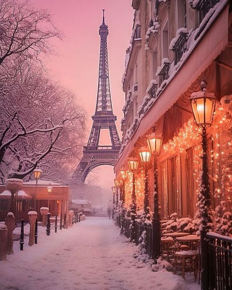 Walking through a snowy dreamland, where lights twinkle and the Eiffel tower stands tall, by @darijaginger ❄️✨ Share this with someone who… | Instagram Eiffel Tower Drawing, Eiffel Tower Art, Eiffel Tower Photography, Paris France Travel, Paris Wallpaper, Paris Pictures, Visit Paris, Paris City, Paris Eiffel Tower