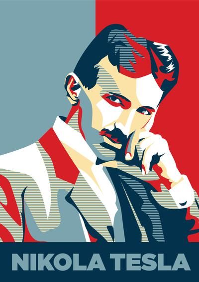 Nikola Tesla, Metal Poster Displate, Tesla, Poster Print, Deviantart, Paint