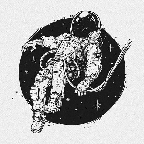 Cool Space Tattoos, Ink Art Drawing, Unique Couples Costumes, Dc Comics Facts, Raven Artwork, Black And White Tattoo, Space Tattoos, Astronaut Tattoo, Interior Design Classes