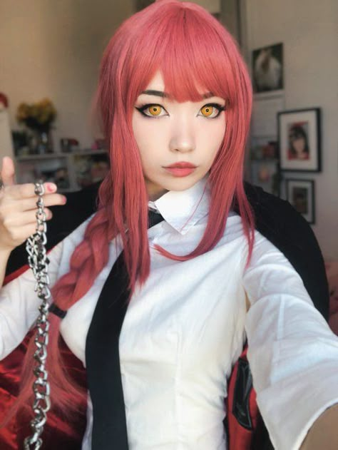 Makima Cosplay, Makeup Egirl, Face Profile, South Park Fanart, Cosplay Characters, Cute Cosplay, Doja Cat, Edgy Outfits, Anime Love