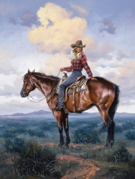 Jack Sorenson.... ck Western Art Paintings, Jack Sorenson, Western Canvas, Cowboy Artwork, Cowgirl Photography, Western Artwork, Western Paintings, Cowboy Girl, Cowgirl Art