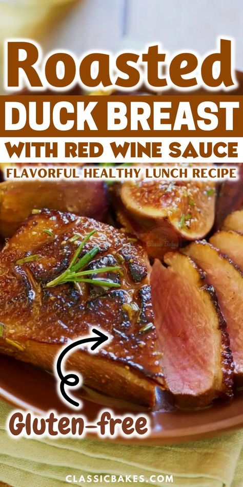 Duck Appetizers, Duck Breast Sauce, Recipes For Duck, Best Duck Recipe, Goose Breast Recipe, Cooking Duck, Confit Duck, Duck Dish, Roasted Duck Recipes