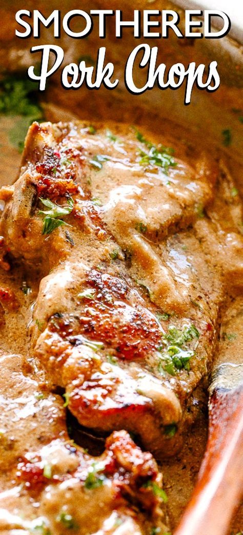 Flavorful Dinner Recipes, Smothered Pork Chops Recipe, Smothered Pork, Recipe Pork, Easy Pork Chops, Flavorful Dinner, Easy Pork Chop Recipes, Pork Chop Recipes Baked, Pork Chop Dinner