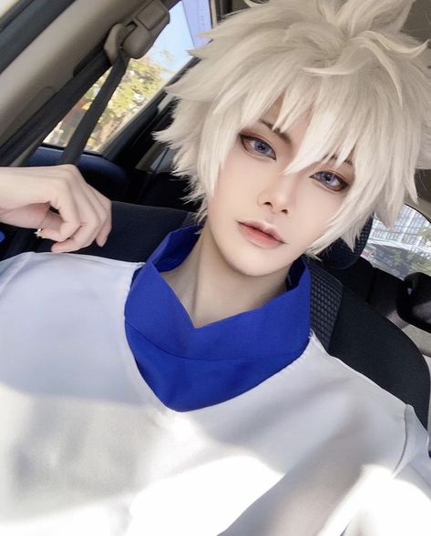 Killua Cosplay, Cosplay Boy, Cosplay Tutorial, Anime Inspired Outfits, Male Cosplay, Cosplay Characters, Hair Reference, Cute Cosplay, Cosplay Makeup