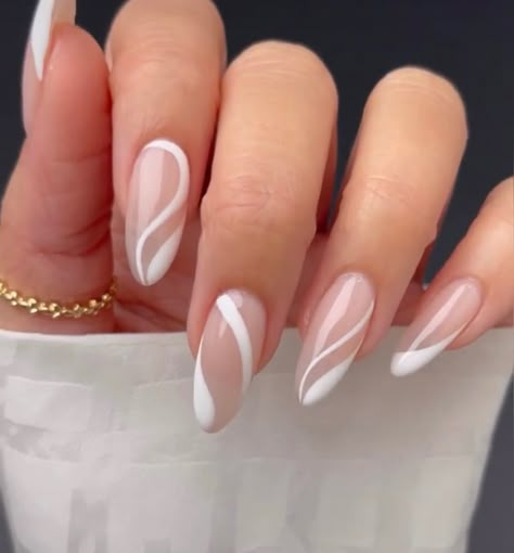 White French Tips With Design On Ring Finger, Angled French Tip Nails, Side French Tip Nails, Angled French Tip, Wow Nails, Subtle Nails, Beauty Nails Design, Simple Gel Nails, Simple Acrylic Nails