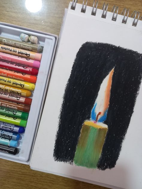 Pastels Drawing Easy, Easy Oil Pastel Art, Oil Pastel Drawings Easy, Piskel Art, Oil Pastels Painting, Crayon Drawings, Pastel Crayons, Pastel Artwork, Oil Pastel Art