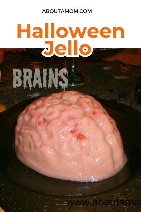 Halloween Jello Brain: A spine-chilling treat that will satisfy your sweet tooth and send shivers down your spine! 🎃🧠👻 Get into the spooky spirit with this eerie and delicious dessert - perfect for your Halloween party Brain Jello, Jello Brain, Halloween Treats Party, Fun Halloween Party Ideas, Witch Finger Cookies, Halloween Jello, Finger Cookies, Halloween For Kids, Halloween Sweets