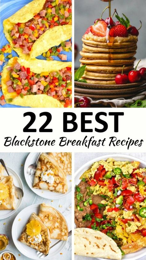 Flat Grill Breakfast Ideas, Camping Breakfast Ideas Blackstone, Blackstone Breakfast Ideas For A Crowd, Blackstone Brunch Ideas, Blackstone Breakfast Burritos, Black Stone Breakfast Ideas, Blackstone Grill Breakfast Recipes, Breakfast On The Blackstone Griddle, Black Stone Breakfast