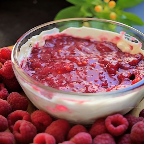 Raspberry Dip Raspberry Dip Recipe, Raspberry Dip 12 Tomatoes, Raspberry Cream Cheese Dip, Raspberry Dip, Low Calorie Oatmeal, Fried Lobster Tail, Biscuit Chicken Pot Pie, Pineapple Dream Dessert, Cold Dips