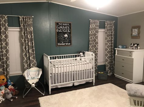 Steamboat Willie Classic Nursery Mickey Mouse Steam Boat Willie, Peanuts Nursery, Disney Bedroom, Baby Boys Room, Disney Bedrooms, Kid Bedrooms, Classic Nursery, Disney Room, Disney Rooms