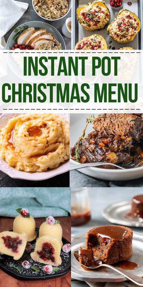 Christmas Main Dishes, Christmas Sides, Christmas Side Dishes, Menu List, Best Instant Pot Recipe, Holiday Menus, Menu Plan, Christmas Food Dinner, Christmas Menu