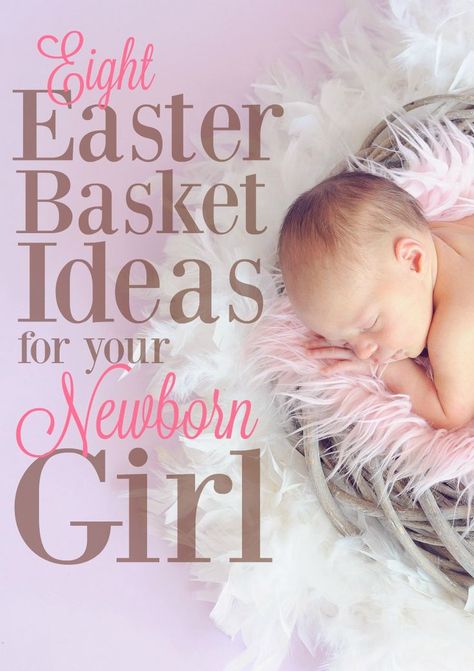 These Easter basket ideas for your newborn girl will help to make your baby's first Easter magical and memorable! 1st Easter Basket Girl, Newborn Easter Basket Ideas, Easter Basket For Baby Girl, Easter Basket For Newborn, Newborn Easter Pictures, Newborn Easter Basket Photo Shoot, Baby First Easter Basket, My First Easter Basket, Easter Photography Ideas