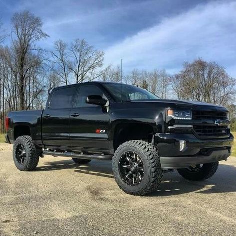 2016 Chevrolet Silverado 1500 lifted Black Chevy Silverado Lifted, 2017 Chevy Silverado 1500 Z71, 2017 Chevy Silverado 1500, Silverado 2017, 2016 Chevy Silverado 1500, Chevy Trucks Accessories, Silverado Ltz, Silverado Z71, Lifted Silverado