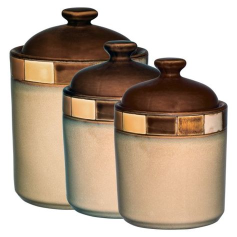 Stoneware Dinner Sets, Glass Kitchen Canisters, Ceramic Kitchen Canisters, Ceramic Canisters, Kitchen Canister Set, Coffee Canister, Beautiful Storage, Stoneware Dinnerware, Storage Canisters