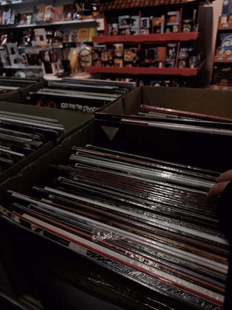 record store, record shop, aesthetic, vinyls Old Record Store Aesthetic, Record Store Aesthetic, Store Aesthetic, Vinyl Shop, Book Aesthetics, Record Store, Flower Shop, Dream Life, Vinyl