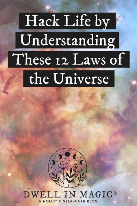 When you learn and apply these 12 laws of the universe to your life, you will experience a shift so great that people will wonder how you're doing it. #lawsoftheuniverse #universallaws #powerofthemind #lawofattraction #lawofvibration #dwellinmagic Laws Of The Universe, How The Universe Works, Law Of Karma, Lost My Job, Law Of Attraction Tips, How To Manifest, Spiritual Awakening, Thing 1 Thing 2, Energy Healing