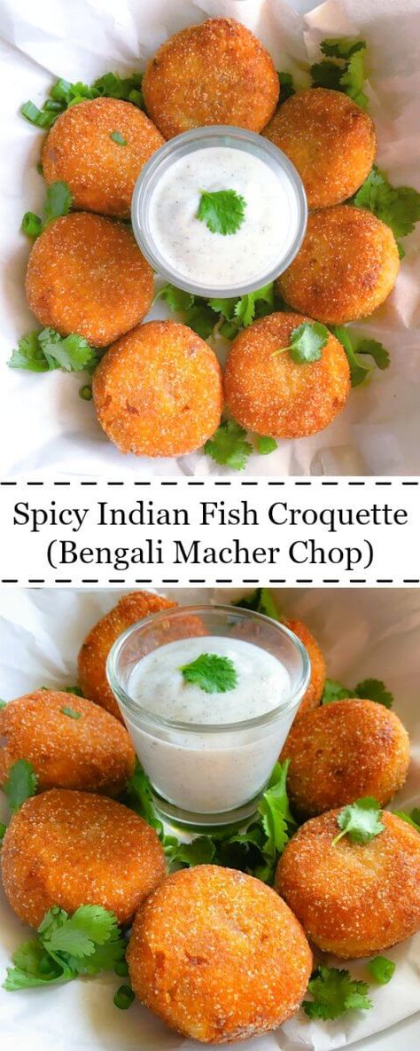 Spicy Indian Fish Croquette (Bengali Macher Chop) : #fish #croquette #bengali #recipe Natural Meals, Food Biryani, Snacks Indian, Bengali Recipe, Fish Cutlets, Desserts Cheesecake, Recipes Spicy, Fish Snacks, Quinoa Rice