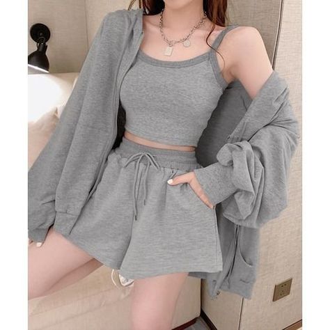 Summer Sleepwear, Vest Fashion, Mode Inspo, Fashion Mode, Korean Outfits, Casual Style Outfits, Set Dress, بلاك بينك, Outfit Sets