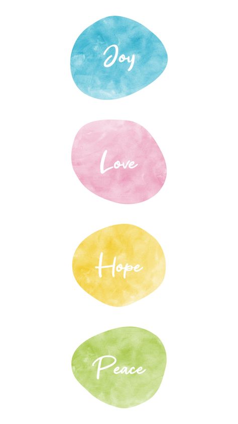 Phone wallpaper with four watercolour pebbles with the words joy, love, hope and peace. Peace Word Wallpaper, White Background Quotes, Free Phones, Word Joy, Minimalist Iphone, Words Wallpaper, Free Phone Wallpaper, Wallpaper Iphone Quotes, Phone Wallpaper Patterns