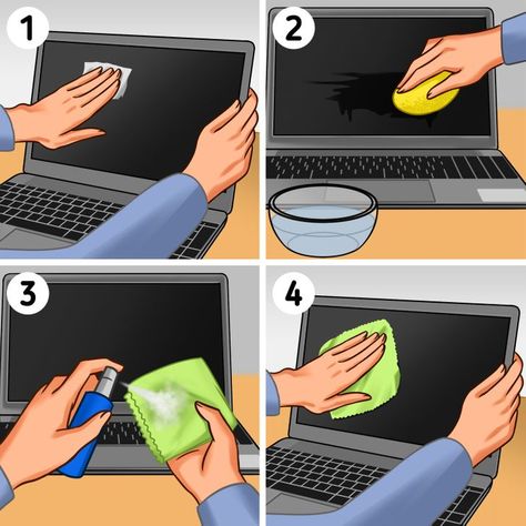 How to Clean Your Laptop: 6 Tips How To Clean Laptop Screen, How To Clean Computer Screen, How To Clean Laptop, Clean Laptop Screen, Clean Computer Screen, How To Clean Computer, Clean Laptop, Clean Keyboard, Top Appliances