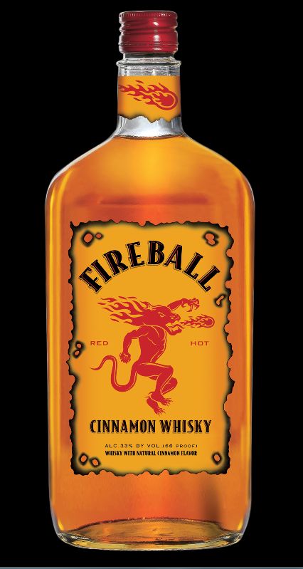 Fireball Whiskey Drinks, Fireball Drinks, Cinnamon Bear, Cinnamon Whiskey, Fireball Whiskey, Cinnamon Candy, Whisky Drinks, Blended Whisky, Whiskey Brands