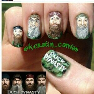 Duck dynasty Neat Nails, Hand Nails, Ranch Hand, Laughter The Best Medicine, Finger Nail Art, Crazy Nails, Duck Dynasty, Tv Time, Amazing Nails