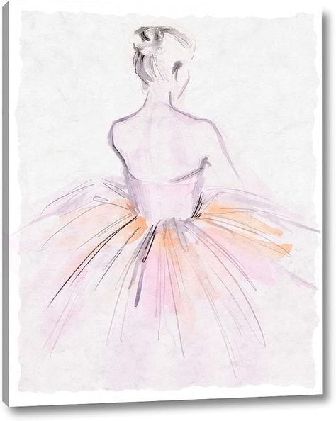 Watercolor Ballerina, Grand Art, Art Print Set, Malbec, New Wall, A Drawing, State Art, Art Sur Toile, Graphic Art Print